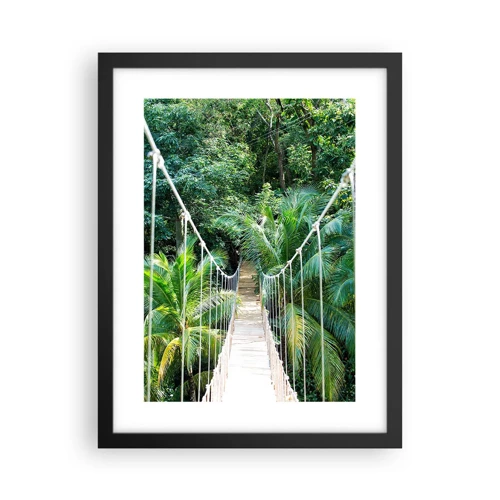 Affiche dans un cadre noir - Poster - Welcome to the jungle! - 30x40 cm