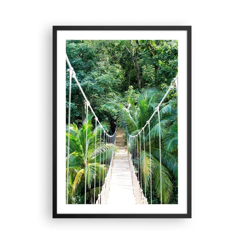 Affiche dans un cadre noir - Poster - Welcome to the jungle! - 50x70 cm