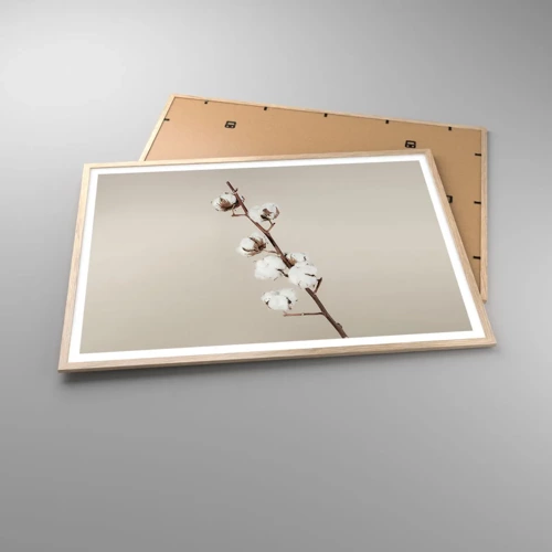 Affiche dans un chêne clair - Poster - A la source de la douceur - 100x70 cm