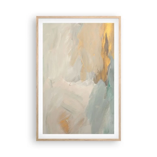 Affiche dans un chêne clair - Poster - Abstraction – le pays de la douceur - 61x91 cm
