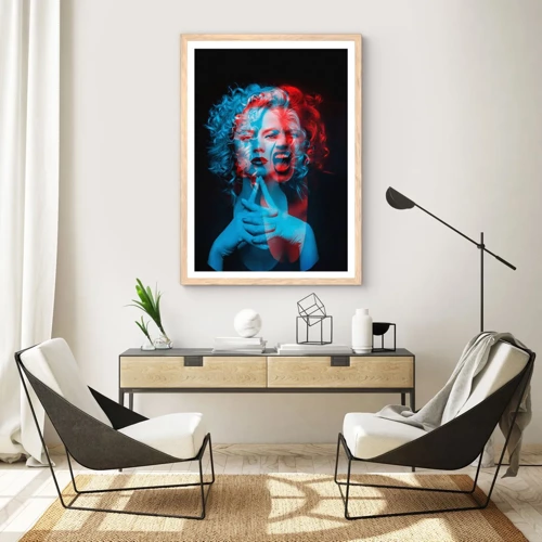 Affiche dans un chêne clair - Poster - Alter ego - 70x100 cm