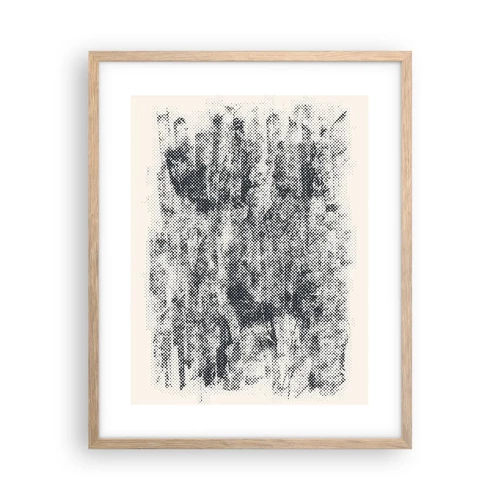 Affiche dans un chêne clair - Poster - Composition brumeuse - 40x50 cm