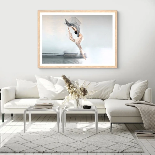 Affiche dans un chêne clair - Poster - Dans le ravissement de la danse - 100x70 cm