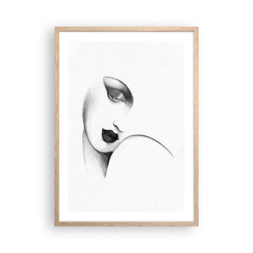 Affiche dans un chêne clair - Poster - Dans le style de Lempicka - 50x70 cm
