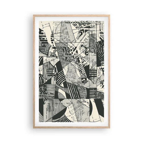Affiche dans un chêne clair - Poster - Dynamique du modernisme - 61x91 cm