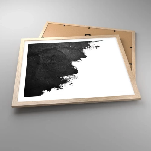Affiche dans un chêne clair - Poster - Éléments : terre - 50x40 cm