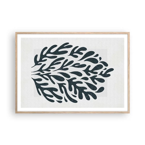 Affiche dans un chêne clair - Poster - Formes de la nature - 100x70 cm