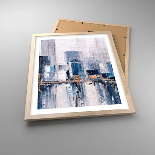 Affiche dans un chêne clair - Poster - Impression new-yorkaise - 40x50 cm