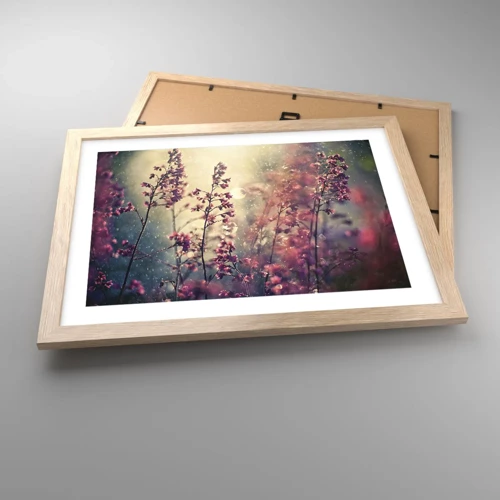 Affiche dans un chêne clair - Poster - Jardin secret - 40x30 cm