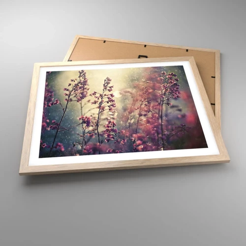 Affiche dans un chêne clair - Poster - Jardin secret - 50x40 cm