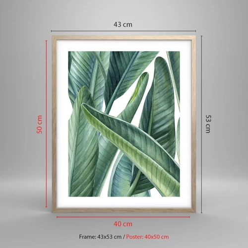 Affiche dans un chêne clair - Poster - La nature face à elle-même - 40x50 cm