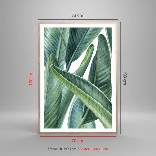 Affiche dans un chêne clair - Poster - La nature face à elle-même - 70x100 cm