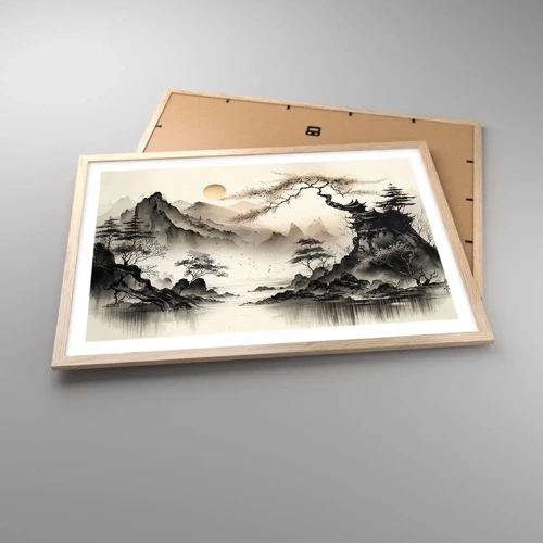Affiche dans un chêne clair - Poster - Le charme unique de l'Orient - 70x50 cm