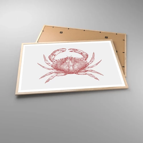 Affiche dans un chêne clair - Poster - Le crabe des crabes - 91x61 cm
