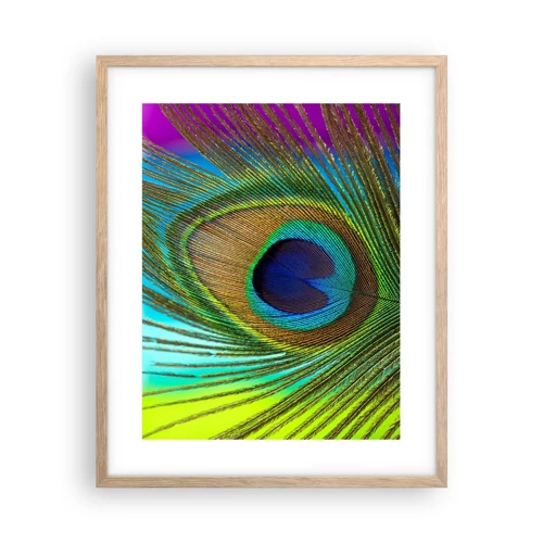 Affiche dans un chêne clair - Poster - Les yeux dans les yeux - 40x50 cm