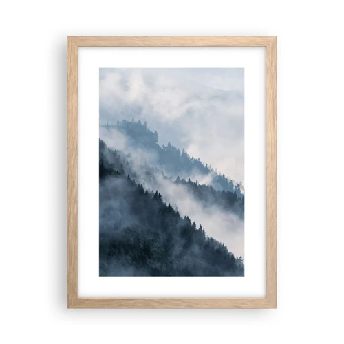 Affiche dans un chêne clair - Poster - Mysticisme des montagnes - 30x40 cm
