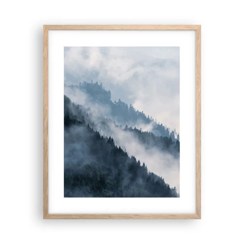Affiche dans un chêne clair - Poster - Mysticisme des montagnes - 40x50 cm