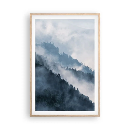 Affiche dans un chêne clair - Poster - Mysticisme des montagnes - 61x91 cm