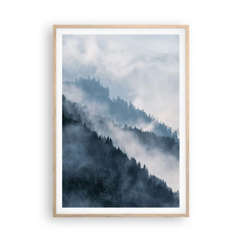 Affiche dans un chêne clair - Poster - Mysticisme des montagnes - 70x100 cm