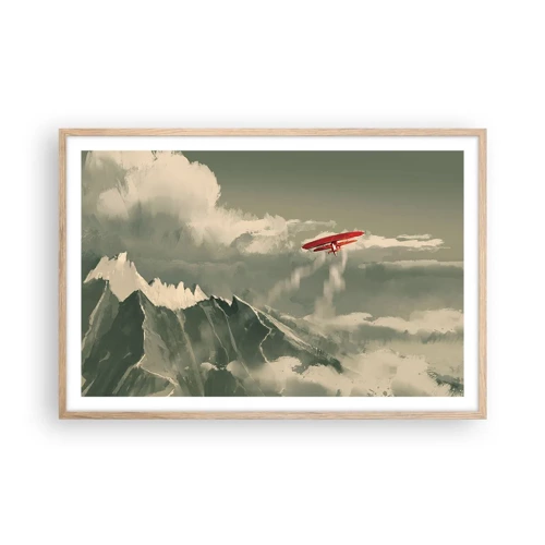 Affiche dans un chêne clair - Poster - Pionnier intrépide - 91x61 cm