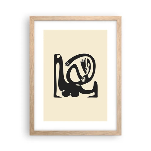 Affiche dans un chêne clair - Poster - Presque du Picasso - 30x40 cm