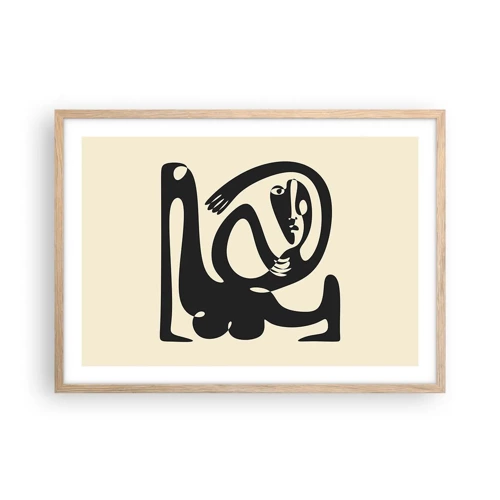Affiche dans un chêne clair - Poster - Presque du Picasso - 70x50 cm