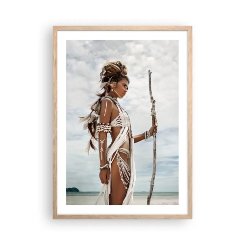 Affiche dans un chêne clair - Poster - Reine des tropiques - 50x70 cm