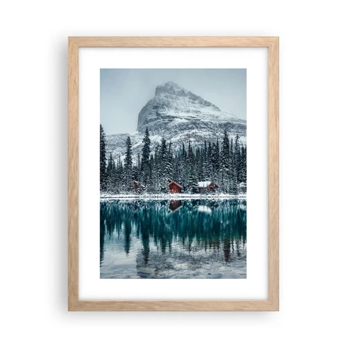 Affiche dans un chêne clair - Poster - Retraite canadienne - 30x40 cm