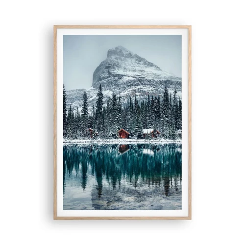 Affiche dans un chêne clair - Poster - Retraite canadienne - 70x100 cm