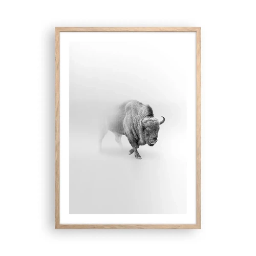 Affiche dans un chêne clair - Poster - Roi de la prairie - 50x70 cm