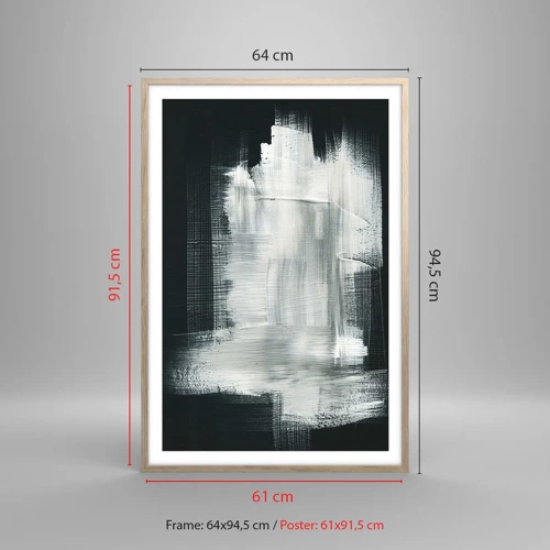 Affiche dans un chêne clair - Poster - Tissé à la verticale et à l'horizontale - 61x91 cm