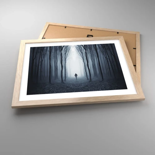 Affiche dans un chêne clair - Poster - Tout est simple et clair - 40x30 cm