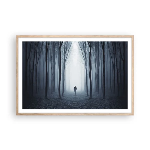 Affiche dans un chêne clair - Poster - Tout est simple et clair - 91x61 cm