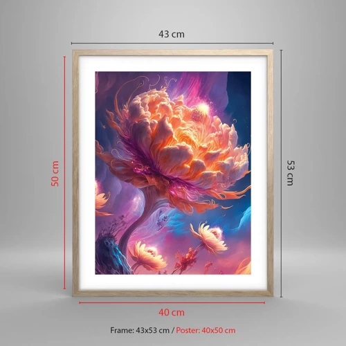 Affiche dans un chêne clair - Poster - Un autre monde - 40x50 cm