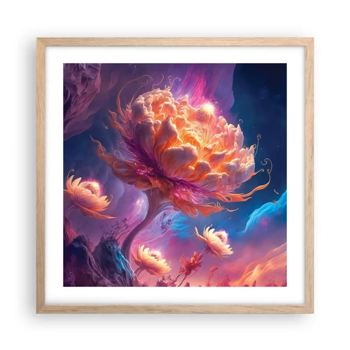Affiche dans un chêne clair - Poster - Un autre monde - 50x50 cm