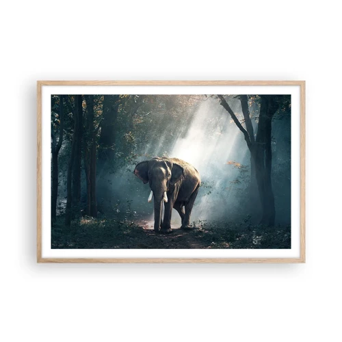 Affiche dans un chêne clair - Poster - Une balade tranquille - 91x61 cm