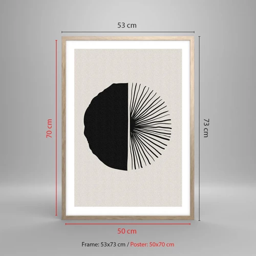 Affiche dans un chêne clair - Poster - Une gamme de possibilités - 50x70 cm