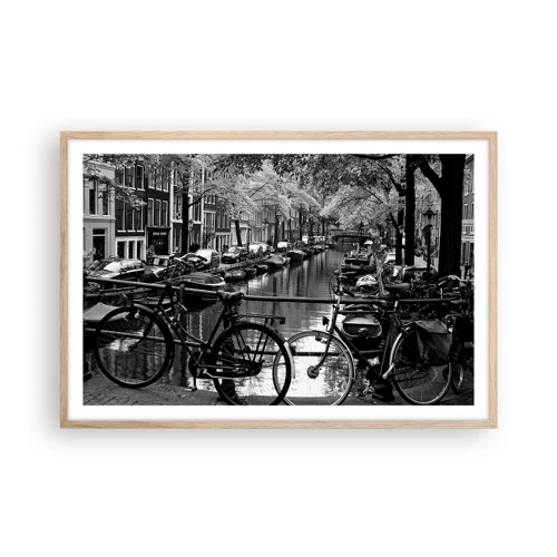 Affiche dans un chêne clair - Poster - Une vue très hollandaise - 91x61 cm