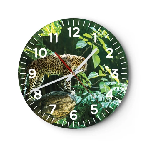 Horloge murale - Pendule murale - À la chasse? - 30x30 cm