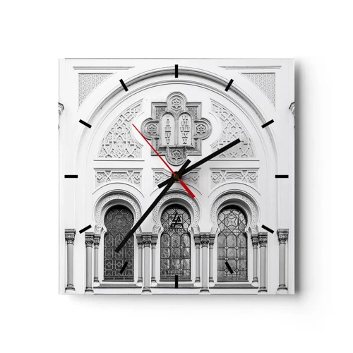 Horloge murale - Pendule murale - À la frontière des cultures - 30x30 cm