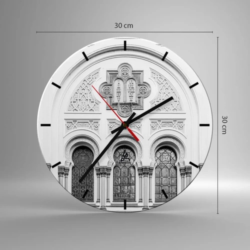 Horloge murale - Pendule murale - À la frontière des cultures - 30x30 cm