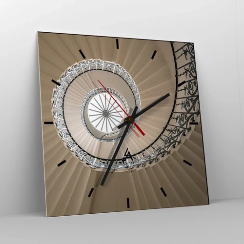Horloge murale - Pendule murale - À l'intérieur de la coquille - 30x30 cm