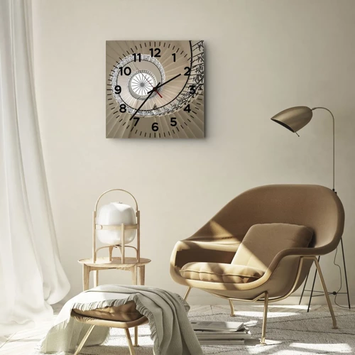 Horloge murale - Pendule murale - À l'intérieur de la coquille - 30x30 cm