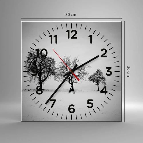 Horloge murale - Pendule murale - A quoi rêvent-ils? - 30x30 cm