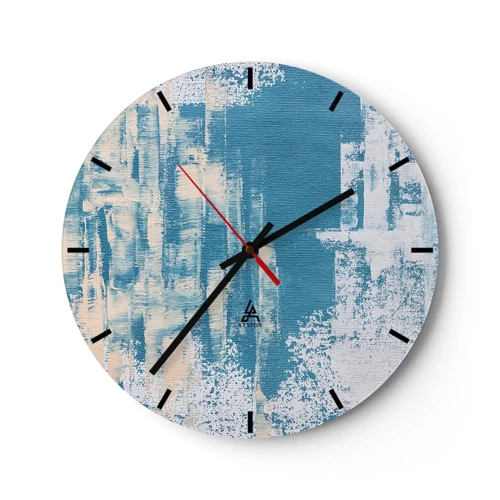 Horloge murale - Pendule murale - À travers un iceberg - 30x30 cm