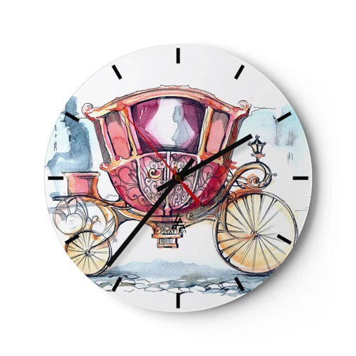 Horloge murale - Pendule murale - À un mariage ou à un bal ? - 30x30 cm