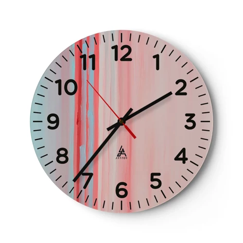 Horloge murale - Pendule murale - Abstraction à l'aube - 30x30 cm