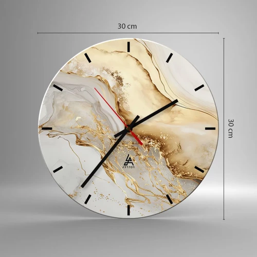 Horloge murale - Pendule murale - Abstraction : beauté et bonté - 30x30 cm