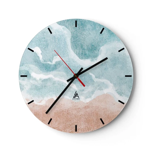 Horloge murale - Pendule murale - Abstraction du nuage - 40x40 cm