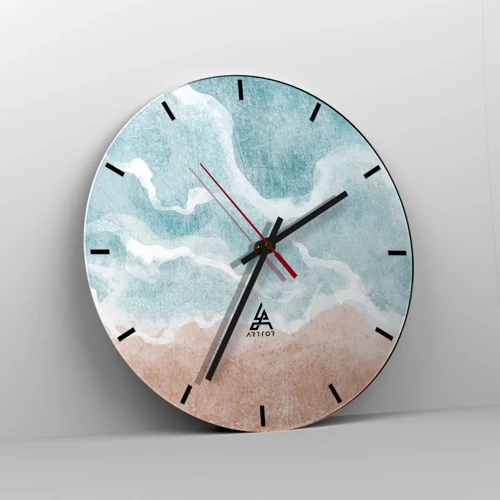 Horloge murale - Pendule murale - Abstraction du nuage - 40x40 cm